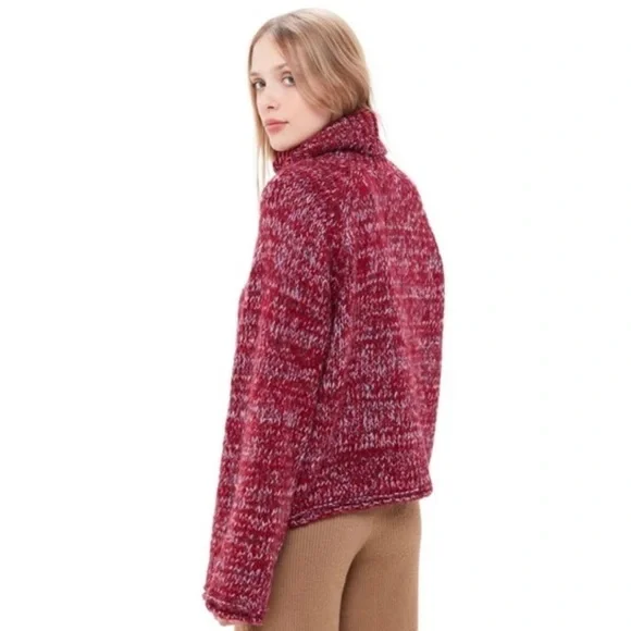 Urban Outfitters Turtleneck Chunky Knit Bell Sleeve Sweater - Picture 2 of 6